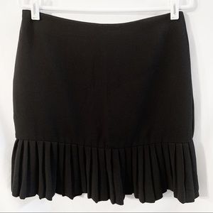 Black Skirt with Pleated bottom